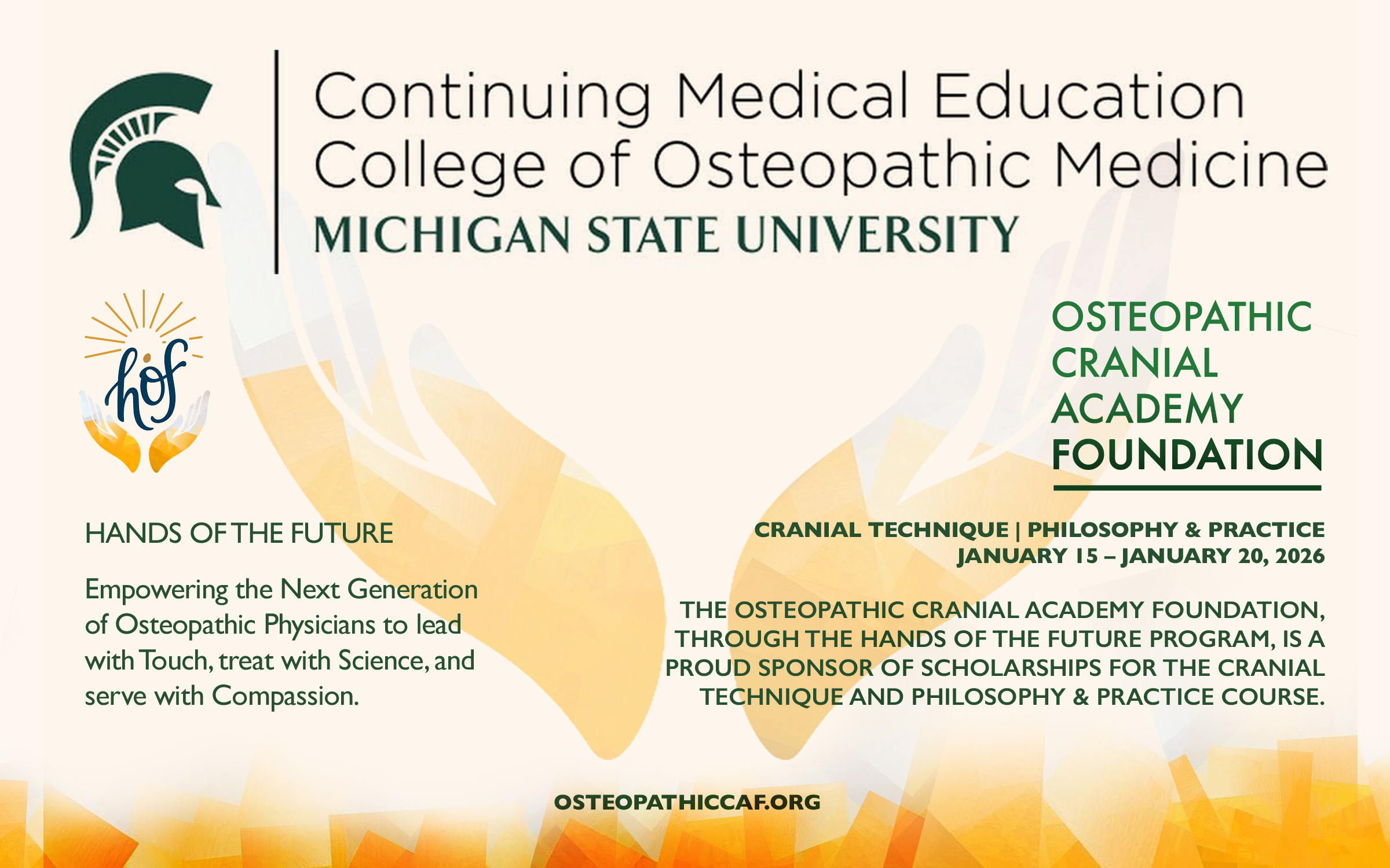 CME_MSU_print_ad_VER3 Continuing Medical Education College of Osteopathic Medicine - Michigan State University